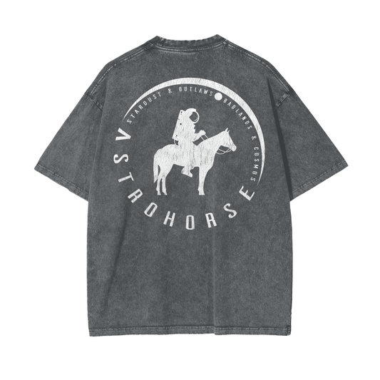 Midnight Outlaw Distressed Boxy Tee