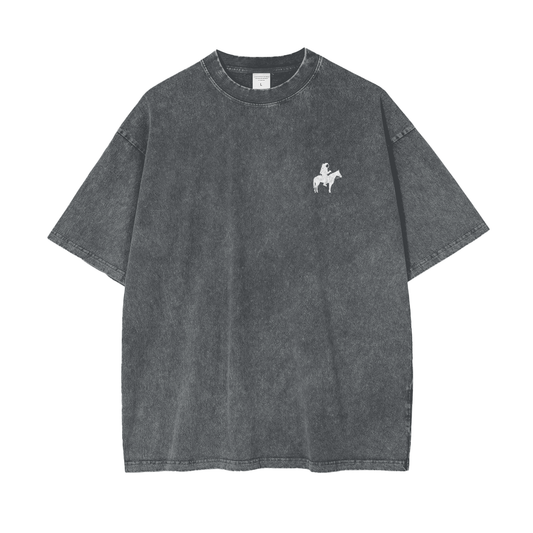 Midnight Outlaw Distressed Boxy Tee