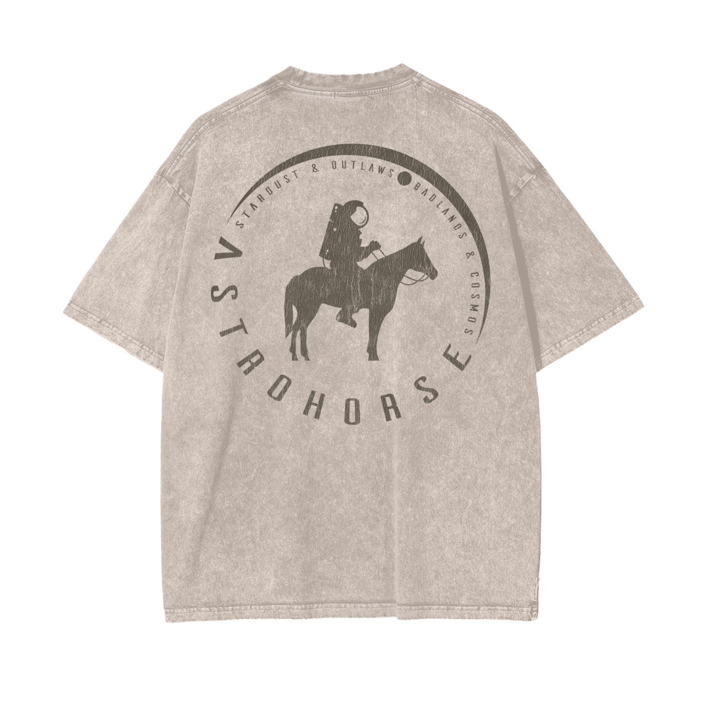 Midnight Outlaw Distressed Boxy Tee