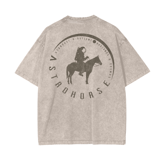 Midnight Outlaw Distressed Boxy Tee